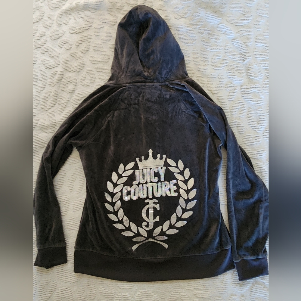 Juicy Couture Velour Bling Hoodie Jacket